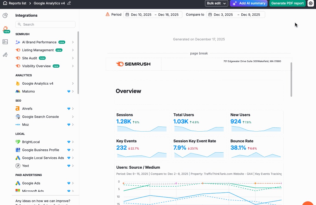 Generate PDF in one click