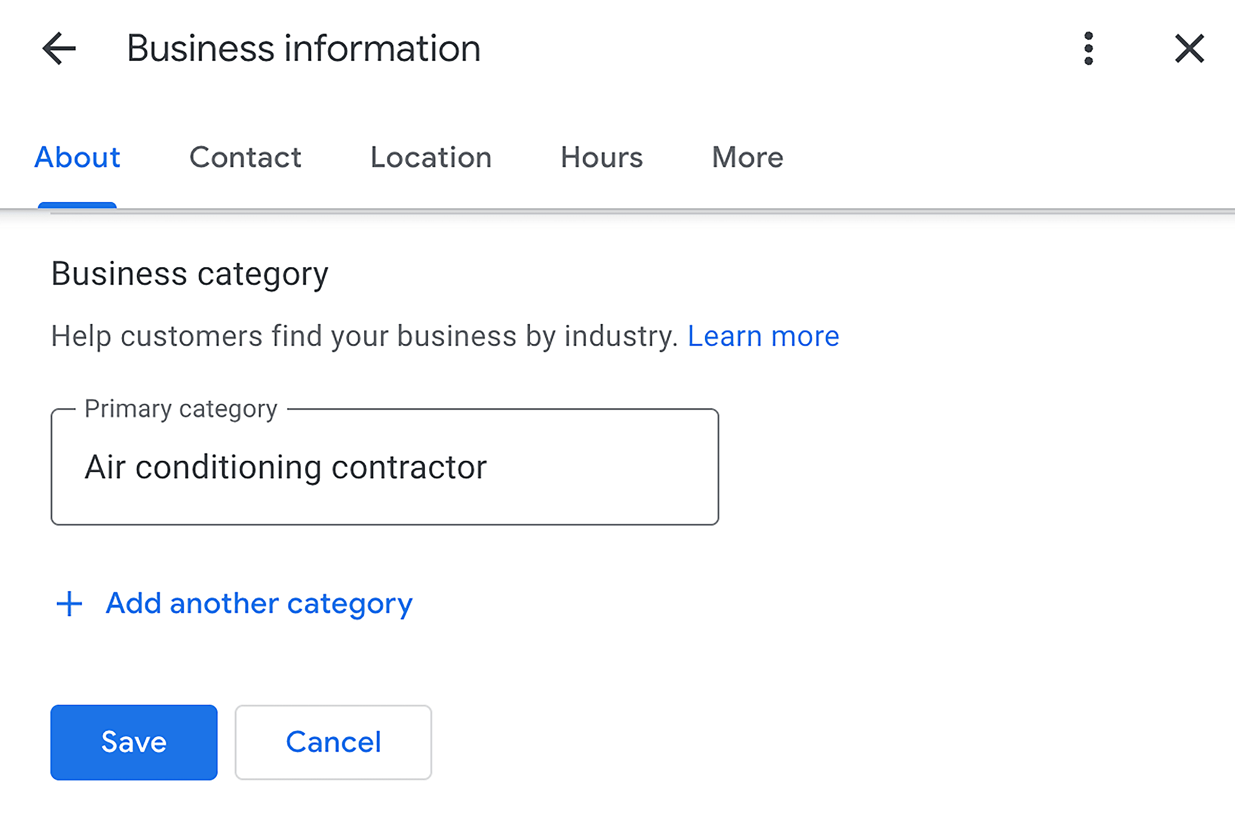 Google Business Profile – About
